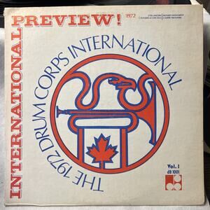 1972 DRUM CORPS INTERNATIONAL Ultrasonic Clean! VOL. 1 Of The Founding Corps VG+